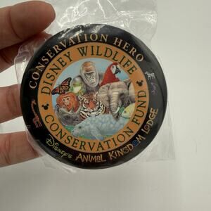 Disney Animal Kingdom Conservation Hero Wildlife Fund Button Pin